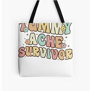 Tummy Ache Survivor shirt  All Over Print Tote Bag