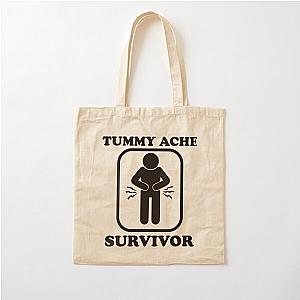 Vintage Tummy Ache Survivor, Tummy Ache Survivor, Stomachache IBS                 Cotton Tote Bag