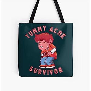 Tummy Ache Survivor  Tummy Ache Survivor Trends  Tummy relief  Stomach Ache  Tummy Pain   All Over Print Tote Bag