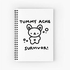 Cute Bear Tummy Ache Survivor Spiral Notebook