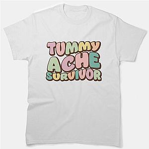 Tummy Ache Survivor Funky Lettering Design Classic T-Shirt