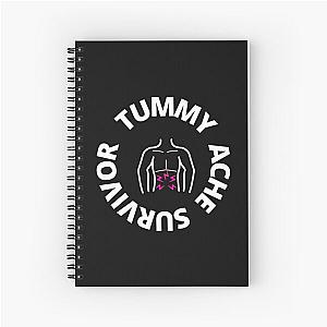 Tummy Ache Survivor Funny Vintage Spiral Notebook