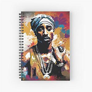 Tupac - Rap - 90s  Spiral Notebook