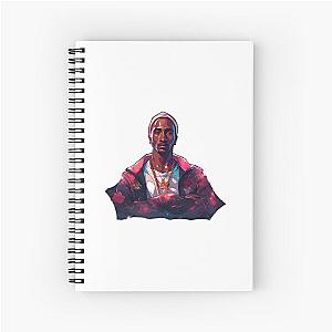 Tupac Shakur Rapper Spiral Notebook