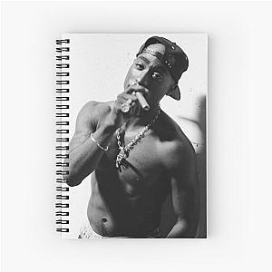 Tupac Shakur BW Spiral Notebook