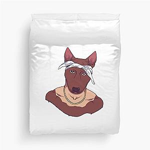 Dog Tupac Shakur Duvet Cover