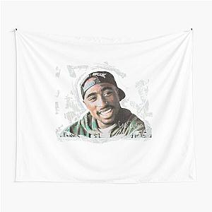 Tupac Iconic Hip-Hop Legend Portrait Tapestry