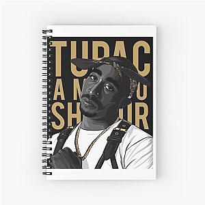 tupac shakur Spiral Notebook