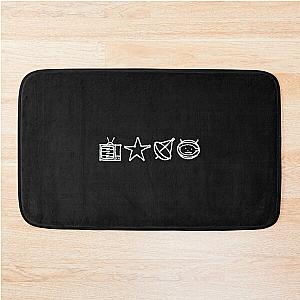 U2 - Zoo TV Symbols - White   Bath Mat