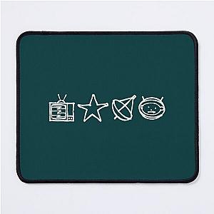 U2 - Zoo TV Symbols - White   Mouse Pad