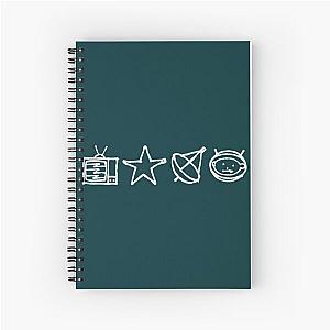 U2 - Zoo TV Symbols - White   Spiral Notebook