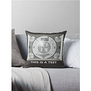 Screen Test TV radio Throw Pillow