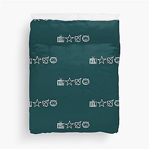 U2 - Zoo TV Symbols - White   Duvet Cover