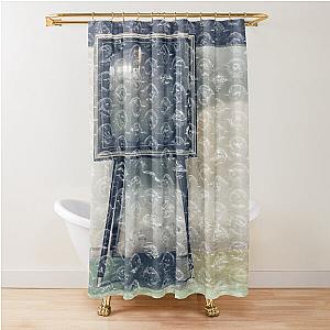 Vintage TV on stand Shower Curtain