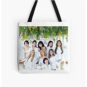 TWICE 트와이스 - TWICE#3 (With PRINTED Autographs) |  All Over Print Tote Bag RB0809