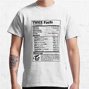 TWICE Kpop Nutritional Facts Classic T-Shirt RB0809