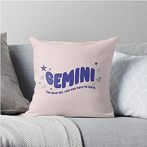 Gemini: Two-faced? Nah, I just have twice the charm! Throw Pillow RB0809