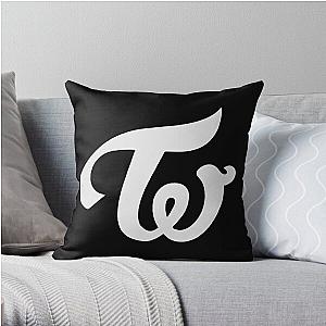 Twice logo silver Throw Pillow RB0809