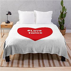 Love Twice - Hashtag your Love Heart  Throw Blanket RB0809