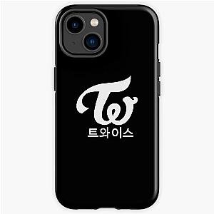 Twice Kpop logo Hangul Black White iPhone Tough Case RB0809