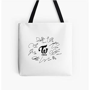 TWICE Member signature All Over Print Tote Bag RB0809