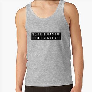 Twilight Tank Tops - Death is Peaceful Life is Harder - Twilight Tank Top