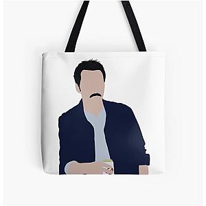 Twilight Bags - Twilight Charlie with a beer drawing  All Over Print Tote Bag