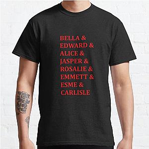 Twilight T-Shirts - Twilight Saga Character Names  Classic T-Shirt