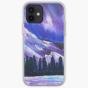 Twilight Cases - Pretty purple twilight night sky Norway Lofoten mountain range beautiful iPhone Soft Case