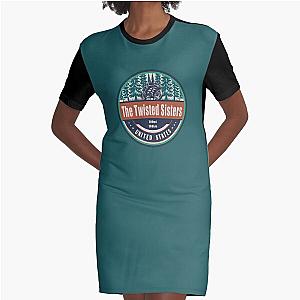 The Texas Twisted Sisters US Motorcycling Design Graphic T-Shirt Dress