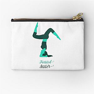 Yoga Twisted sister Design Logo Zipper Pouch