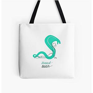 Yoga Twisted Sister Designs All Over Print Tote Bag