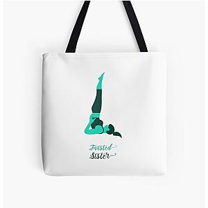 Yoga Twisted sister Design logo All Over Print Tote Bag