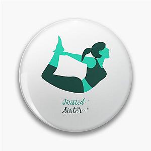 Yoga Twisted Sister Design Logo Pin