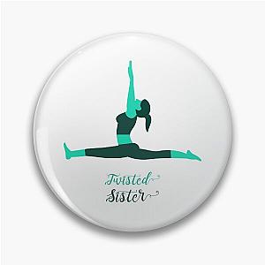 Yoga Twisted Sister Design Logo Pin