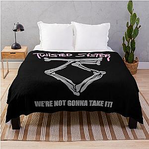 Freshly >>>TWISTED SISTER<<< Grunge>>>Twisted Sister Merch Throw Blanket