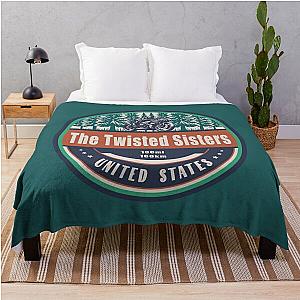 The Texas Twisted Sisters US Motorcycling Design Throw Blanket