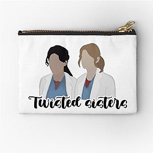 Meredith and Cristina Twisted Sisters Zipper Pouch