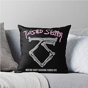 Freshly Twisted Sister Grunge Throw Pillow