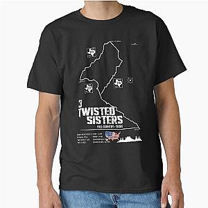 Three Sisters Texas Motorcycle Trail Map Classic T-Shirt