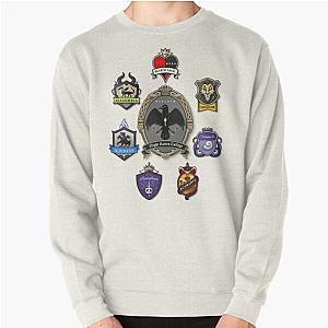 Disney Twisted Wonderland Sweatshirts - Night Raven College &amp; Dorms (Twisted Wonderland) Pullover Sweatshirt RB0301