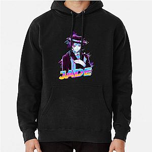 Disney Twisted Wonderland Hoodies - Jade Leech Retro Aesthetic   Pullover Hoodie RB0301