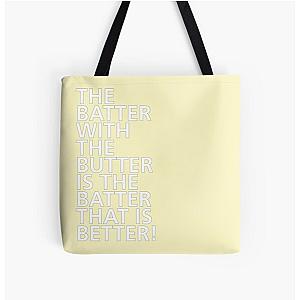 The Batter with the Butter - Tongue Twisters All Over Print Tote Bag