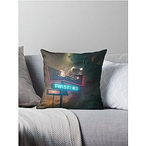 Twisters 2024 Action and Thriller Throw Pillow