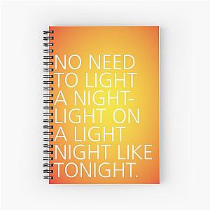 Light a Nightlight - Tongue Twisters Spiral Notebook