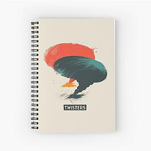 Retro Twisters Graphic Art Spiral Notebook