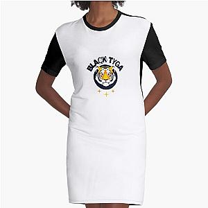 Black Tyga  Graphic T-Shirt Dress