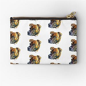 Tyga the Brindle Staffy Zipper Pouch