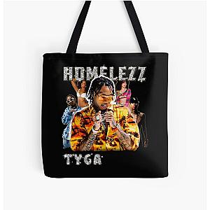 Tyga Rapper Vintage 90s All Over Print Tote Bag