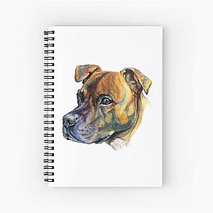 Tyga the Brindle Staffy Spiral Notebook